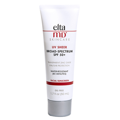 EltaMD UV Sheer Broad-Spectrum SPF 50+, 50ml/1.7 fl oz EltaMD UV Sheer Broad-Spectrum SPF 50+ on white background