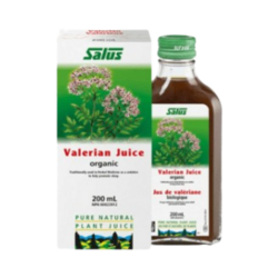 Valerian Juice on white background