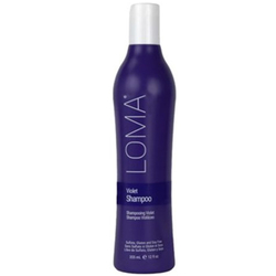 Violet Shampoo on white background