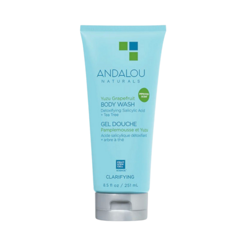 Andalou Naturals Yuzu Grapefruit Shower Gel on white background